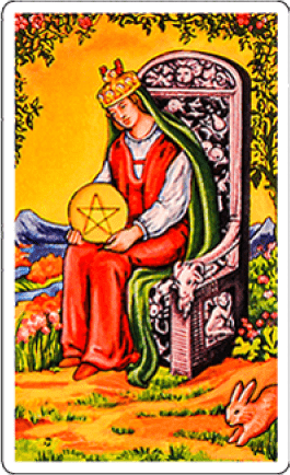 queen of pentacles image