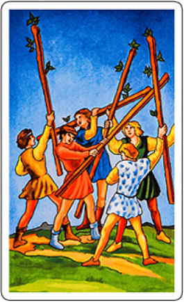 five of wands image