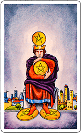 four of pentacles image