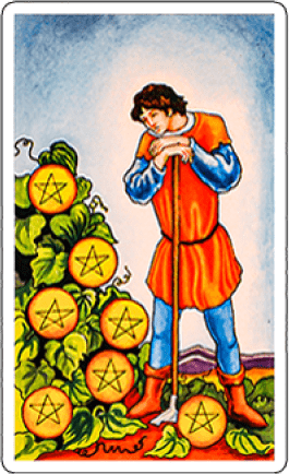 seven of pentacles image