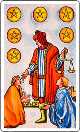 six of pentacles image